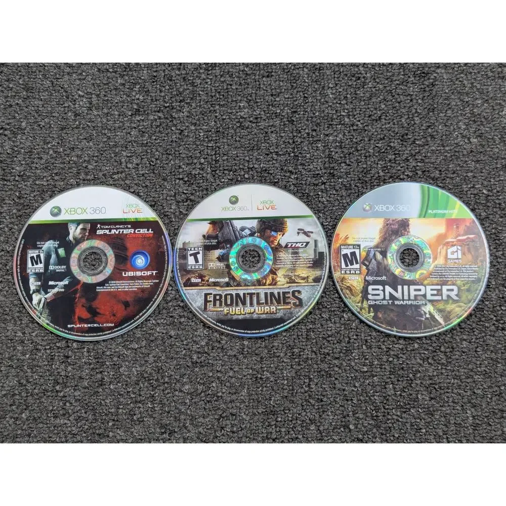 Xbox 360 + Xbox Lot Of 11 Games Loose Discs in Jewel Cases Tested